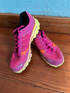 Skechers Kid's Pink Go Walk 2-Flash Athletic Running Shoes